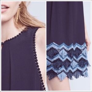 Anthropologie Maeve Festivity Fringe Dress size 10